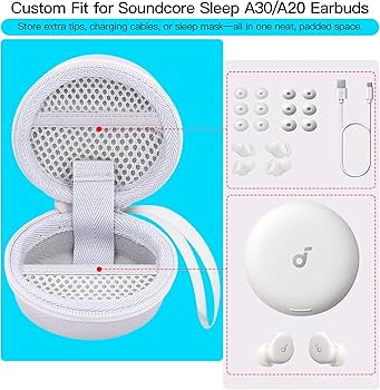 【美品】 Anker Soundcore Sleep A30 オフホワイト Soundcore by Anker Sleep A30 Smart Wireless Bluetooth ANC In Ear